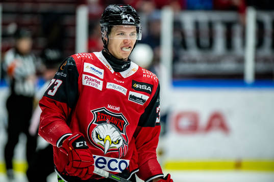 Malmö Redhawks Adam Ollas Mattsson deppar