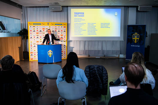 Head coach Janne Andersson of the Swedish national football