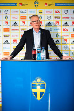 Head coach Janne Andersson of the Swedish national football