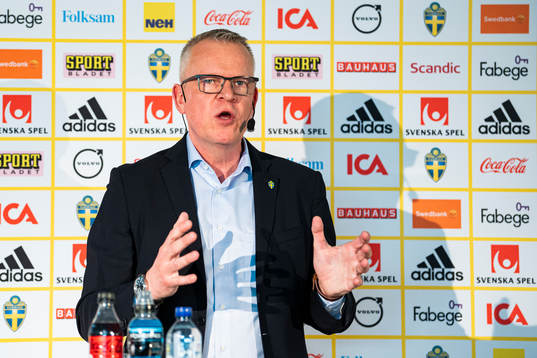 Head coach Janne Andersson of the Swedish national football