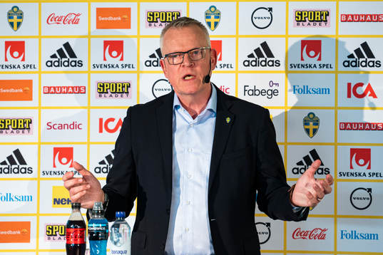 Head coach Janne Andersson of the Swedish national football