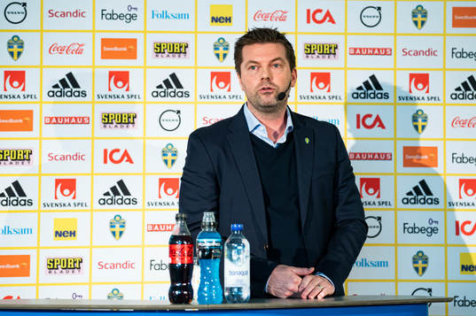 Head coach Jens Gustafsson of the Swedish U21 national