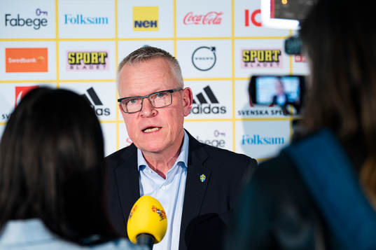 Head coach Janne Andersson of the Swedish national football