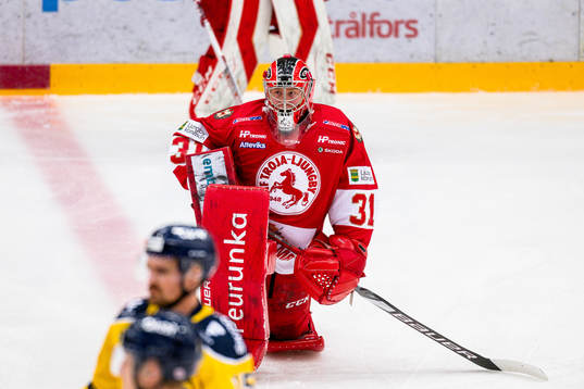 Troja/Ljungbys målvakt Markus Ruusu