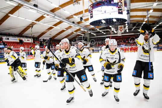 Västerås spelare jublar
