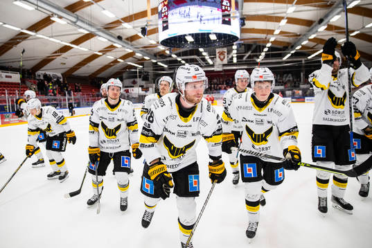 Västerås spelare jublar