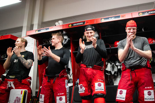 Almtunas målvakt Viktor Andrén, Georgs Golovkovs, Anton