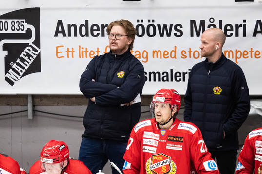 Almtunas tränare Jimmy Anderström och assisterande