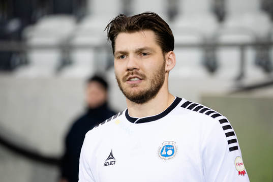 Utsiktens Karl Bohm innan fotbollsmatchen i