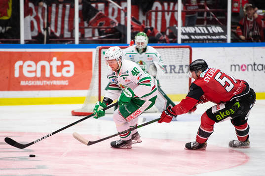 Rögles Oskar Stål Lyrenäs och Malmö Redhawks Emil