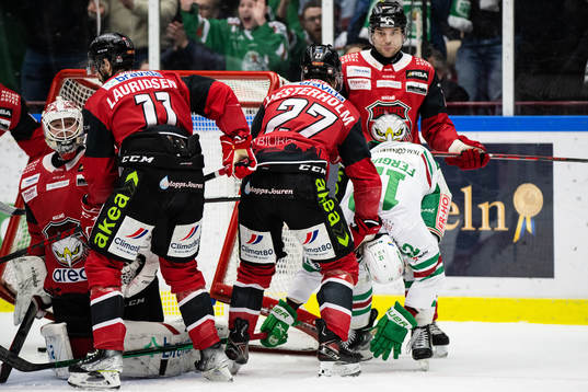 Malmö Redhawks Ponthus Westerholm och Rögles Brady