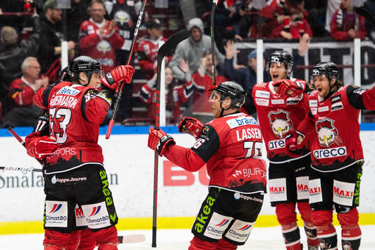 Malmö Redhawks Markus Lauridsen jublar