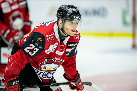 Malmö Redhawks Christoffer Forsberg deppar
