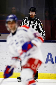Domare Johan Löfgren som gör sin sista SHL-match