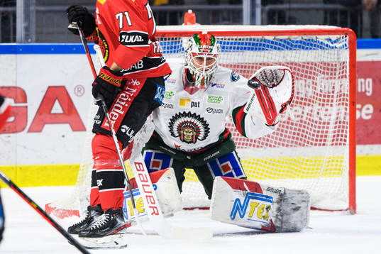 Frölundas målvakt Matthew Tomkins