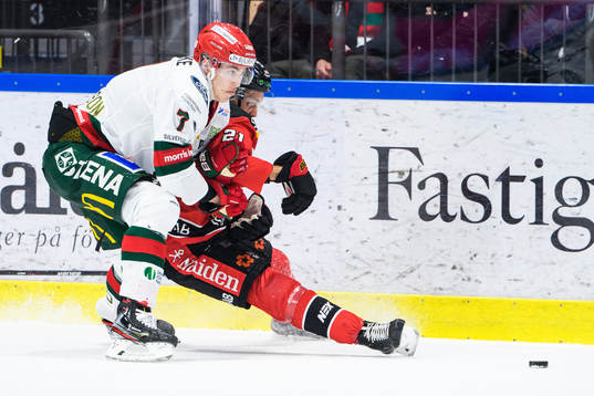 Frölundas Simon Edvinsson och Luleås Juhani Tyrväinen