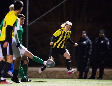 IFK Hässleholms Hanna Sjödahl i matchen för U16 mellan