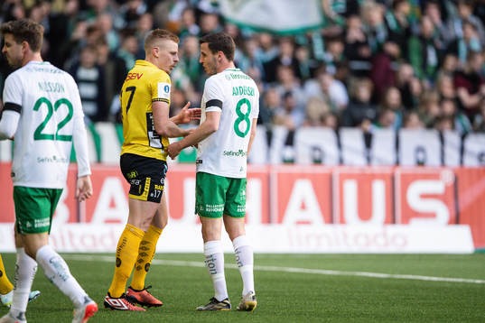 Elfsborgs Per Frick och Hammarbys Jeppe Andrup Andersen