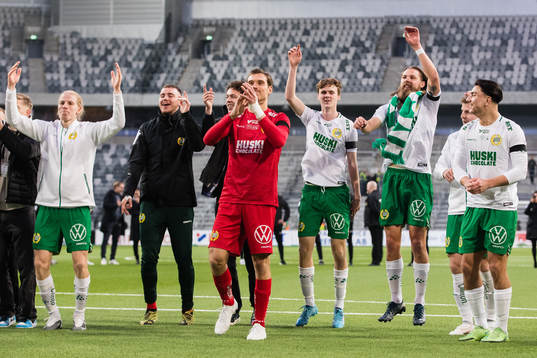 under semifinalen i Svenska Cupen i fotboll mellan Hammarby