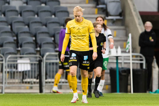 Elfsborgs Sveinn Gudjohnsen deppar