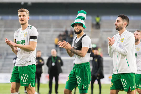 Hammarbys Richard Magyar, Mohanad Jeahze och Nahir Besara