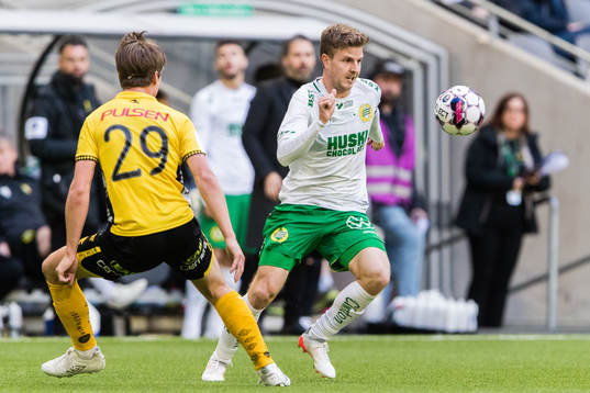 Elfsborgs Oliver Zandén och Hammarbys Joel Nilsson