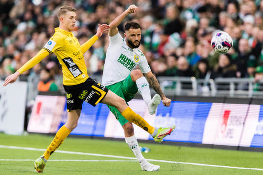 Elfsborgs Alexander Bernhardsson och Hammarbys Mohanad