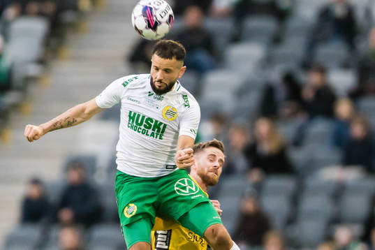 Hammarbys Mohanad Jeahze och Elfsborgs Rasmus Alm