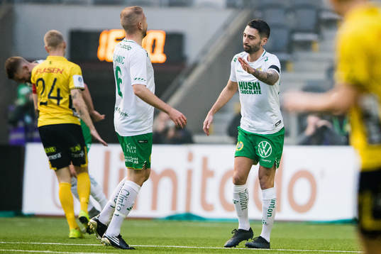 Hammarbys Darijan Bojanic och Nahir Besara