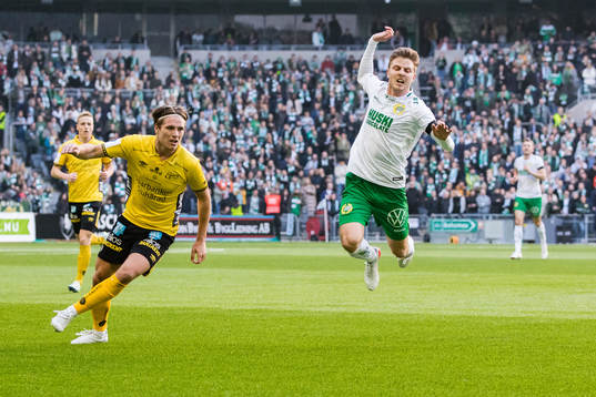Elfsborgs Oliver Zandén och Hammarbys Joel Nilsson