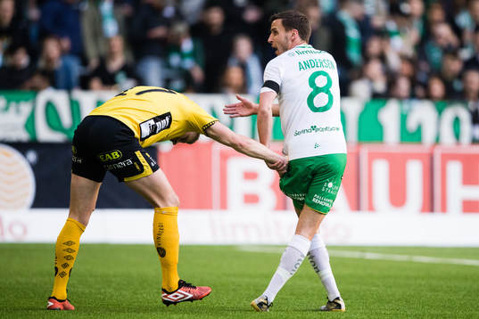 Elfsborgs Per Frick och Hammarbys Jeppe Andrup Andersen