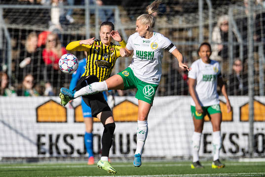 Häckens Filippa Curmark och Hammarbys Emma Jansson