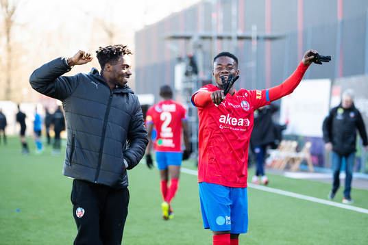 Helsingborgs Benjamin Acquah och Joseph Amoako