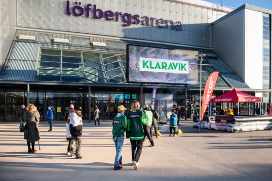 inför ishockeymatchen i SHL mellan Färjestad och Timrå
