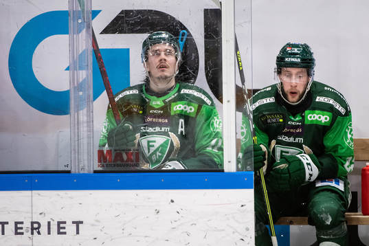 Färjestads Joakim Nygård och Per Åslund i