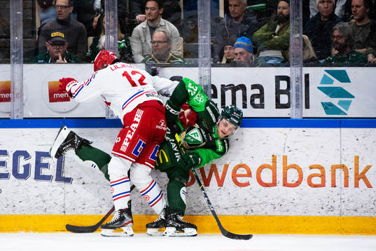 Timrås Viktor Liljegren och Färjestads Adam Ginning