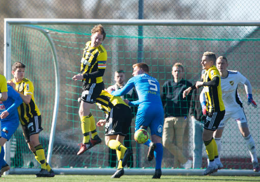 IFK Hässleholms Robin Strömberg  i träningsmatchen