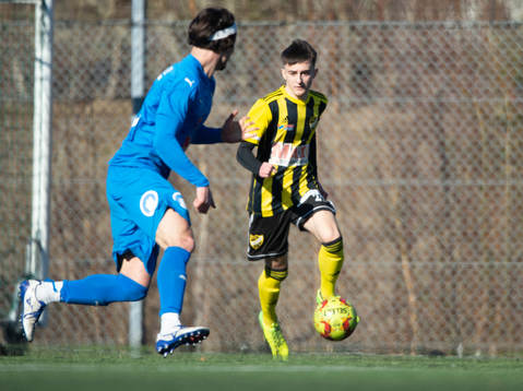 IFK Hässleholms Armin Culum  i träningsmatchen mellan IFK