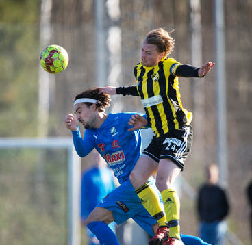 IFK Hässleholms Robin Strömberg i träningsmatchen mellan