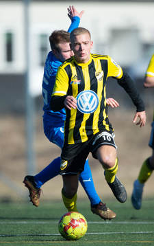 IFK Hässleholms Olle Kjellman Olblad  i träningsmatchen