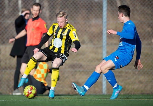 IFK Hässleholms Wictor Willseus i träningsmatchen mellan