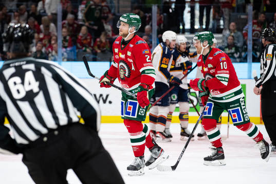 Frölundas Christian Folin och Jens Olsson deppar