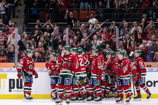 Frölundas Elmer Söderblom jublar