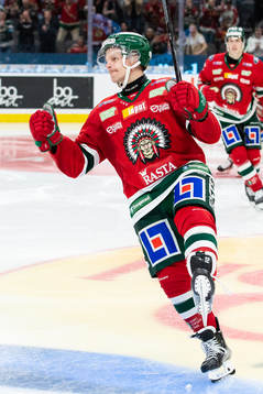 Frölundas Max Friberg jublar