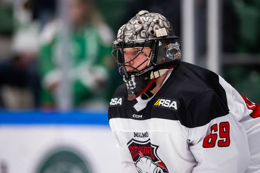 Malmö Redhawks målvakt Oscar Alsenfelt