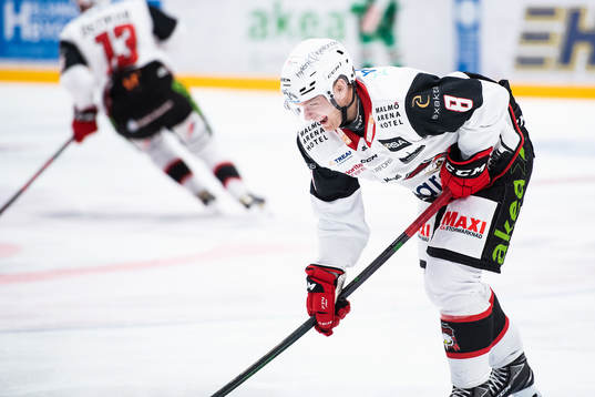 Malmö Redhawks Johan Olofsson har ont