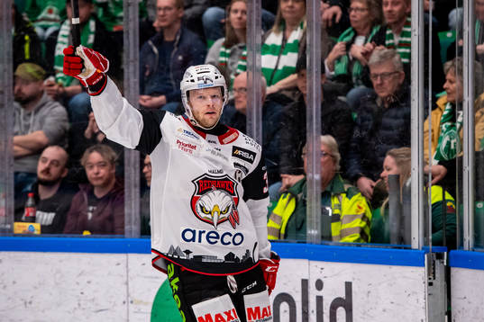 Malmö Redhawks Carl Söderberg jublar
