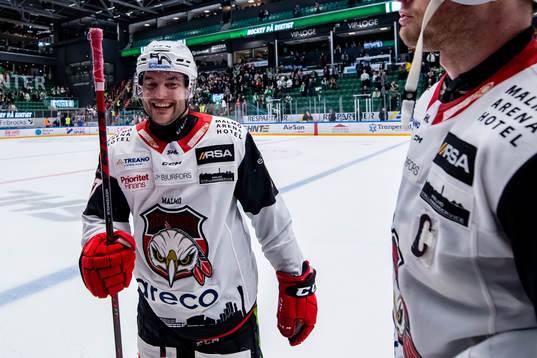 Malmö Redhawks Pathrik Westerholm jublar