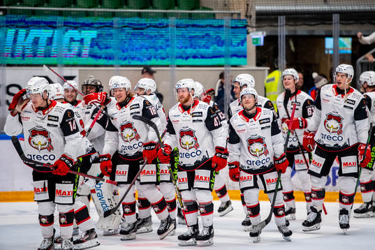 Malmö Redhawks spelarena jublar