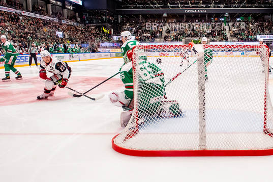 Malmö Redhawks Christoffer Forsberg gör 1-1